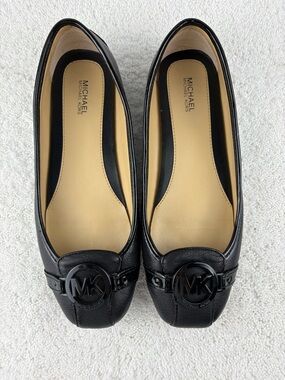Michael Kors Fulton Moccasin Ballet Flats-Size: 8.5M/39M-Color: Black